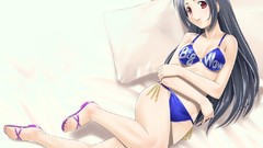 Bikini red eyes Anime