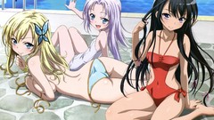 Bikini swimsuits swimming pools