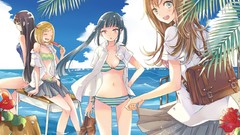 Bikini top open shirt