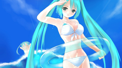 Bikini vocaloid hatsune miku
