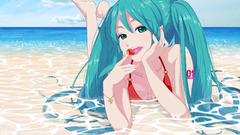 Bikini vocaloid hatsune miku