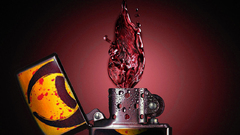 Biohazard water flames Zippo