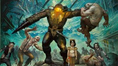 Bioshock big daddy little sister horror game fantasy art