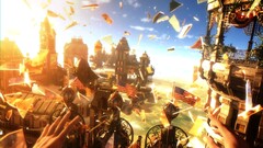 bioshock infinite video games screen shot flag stars and stripes