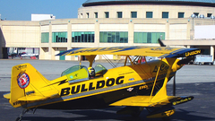 Biplane yellow bulldog Aircraft