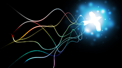 Bird light vectorized abstract