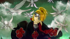 Birds blondes akatsuki deidara naruto shippuden digital art 