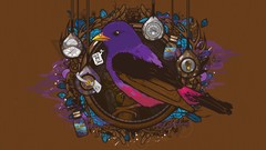 Birds brown vectors jared nickerson hipster JThree Concepts Go 
