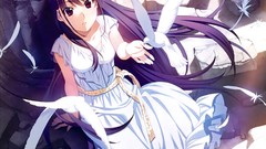 Birds doves purple hair grisaia no kajitsu Watanabe Akio Sasaki 