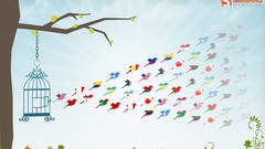 Birds Flags backgrounds