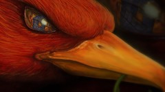 Birds head phoenix artwork fantasy art