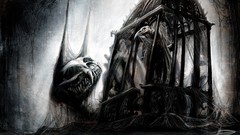 Birds paintings horror