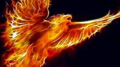 Birds phoenix Fractalius