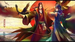 Birds Ravens Brothers red eyes uchiha sasuke uchiha itachi 