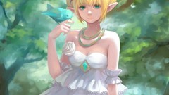 Birds short hair necklaces