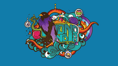 Birds tentacles pop art