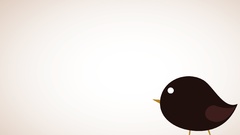 Birds Typography minimalistic artwork Simple Background