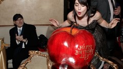 Birthday apples Lily Collins