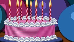 Birthday cakes multicolor vectors