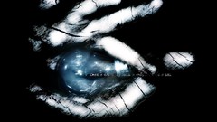 Black abstract hands lightbulb