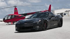 Black Aircraft chevrolet corvette