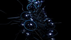 Black amp blue abstract