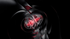 Black amp rose abstract