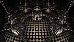 Black and white 3d cgi