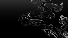 Black and white abstract