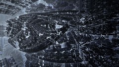 Black and white abstract