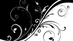 Black and white abstract minimalistic