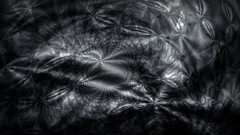 Black and white abstract spheres digital art