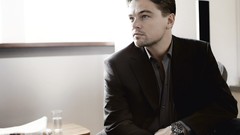 Black and white Actors Leonardo DiCaprio watches