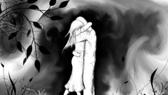 Black and white Anime artistic