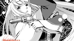 Black and white anime girls