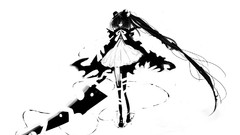 Black and white anime girls