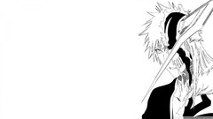 Black and white Anime Manga bleach kurosaki ichigo VastoLorde