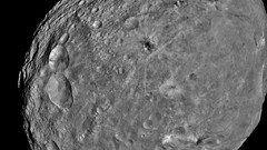 Black and white Asteroids monochrome outer space Vesta 