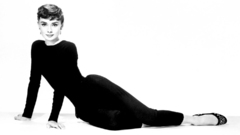 Black and white Audrey