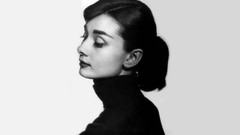Black and white Audrey Hepburn Actress