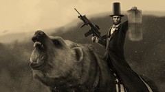 Black and white Bears Abraham Lincoln