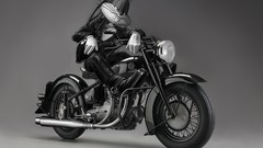 Black and white biker cartoons Bugs Bunny motorbikes