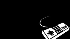 Black and white black background nes