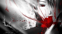 Black and white blood selective coloring