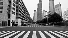 Black and white buenos aires harbours