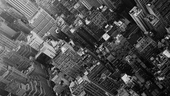 Black and white buildings urban cityscapes towns