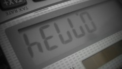 Black and white calculator