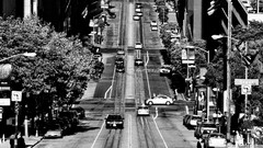 Black and white California San Francisco cityscapes