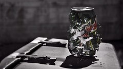 Black and white can lifestyle