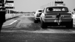 Black and white cars